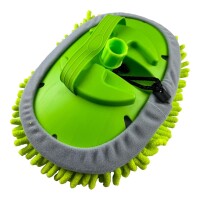 Mikrofaser Bürstenkopf mit Wassereinlass grün Wohnwagen Wohnmobil Caravan