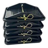 Jumbo Carafoot Stützplatten Set mit Metallstiften (4er Set)