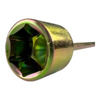 Bohrmaschinenadapter Sechskant für Stützen Böcke 23mm 33cm Wohnwagen Hänger Wohnmobil