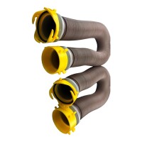 Abwasserschlauch-Set Revolution mit 360-Grad-Dreharmaturen und 4-in-1-Winkeladapter
