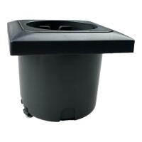 C-Line Wandsteckdose mit flachem Rahmen schwarz, Isodose 230V-AC speziell hergestellt für Wohnwagen und Caravan