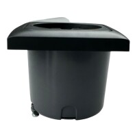 C-Line Wandsteckdose mit abgerundetem Rahmen und Einbaudose schwarz 230V-AC speziell hergestellt für Wohnwagen und Caravan