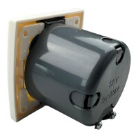 C-Line Wandsteckdose mit abgerundetem Rahmen und Einbaudose Weiß 230V-AC speziell hergestellt für Wohnwagen und Caravan