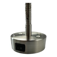 Schwenkbare Innen-Wohnraumleuchte silber mit Schalter Wohnmobil Wohnwagen