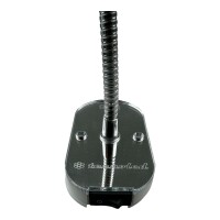 LED 12 Volt Schwanenhals Leselampe silber grau mit USB Steckdose Wohnmobil Boot