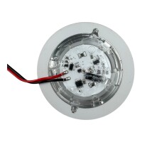 Touch-Strahler 6 Doppeltemperatur-LEDs 12 V mit kaltweißem Hauptlicht und blauem Innenlicht für Wohnwagen und Wohnmobil