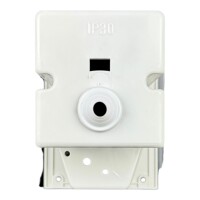 Einbaustecker CEE 230V mit schwarzer Schiebeabdeckung Wohnmobil Außenstrom Mennekes