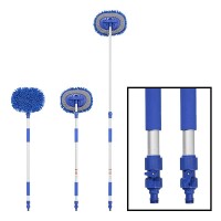 Teleskopwaschbürste Chenille Microfaser 1,65 m blau Wohnmobil Wohnwagen