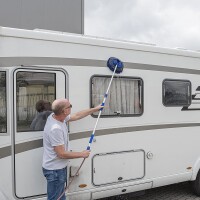 Teleskopwaschbürste Chenille Microfaser 1,65 m blau Wohnmobil Wohnwagen