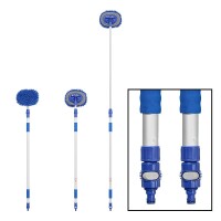 Teleskopwaschbürste Chenille Microfaser 2,5 m blau Wohnmobil