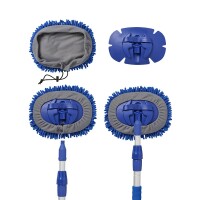 Teleskopwaschbürste Chenille Microfaser 2,5 m blau Wohnmobil