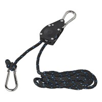 Flaschenzug mit Ratsche und Seil - Set von 2 Stück 136kg