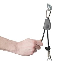 Flaschenzug mit Ratsche und Seil - Set von 2 Stück 136kg