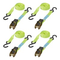 Spanngurt mit Ratsche + 2 Haken 5 Meter - Set von 4...