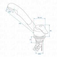 Mischbatterie Keramik Samba Ø33 mm chrom