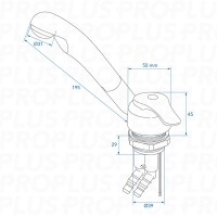 Mischbatterie Keramik Samba Ø39 mm chrom im Blister Wohnmobil Wohnwagen