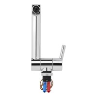 Mischbatterie Trend A 12V Ø27 mm gerader Auslauf chrom Wohnmobil