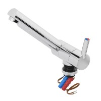 Mischbatterie Trend A 12V Ø27 mm gerader Auslauf chrom im Blister