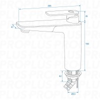 Mischbatterie Vector S Küche Ø33 mm chrom im Karton