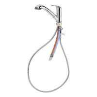 Mischbatterie Keramik Kama mit ausziehbarer Dusche Julia Ø33 mm chrom im Karton
