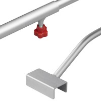 Flachplanenbügel Aluminium verstellbar 108-146 cm für Anhängerplane