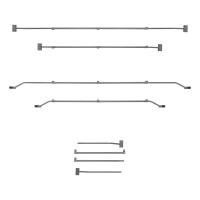 Flachplanenbügel verstellbar 140,5-208cm für Anhänger