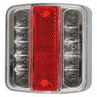 Pro Plus Rückleuchte 4 Funktionen 98x105mm 14LED mit 5-poliger EC