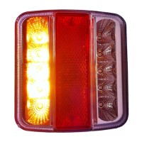 Pro Plus Rückleuchte 4 Funktionen 98x105mm 14LED mit 5-poliger EC