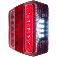 Pro Plus Rückleuchte 4 Funktionen 98x105mm 14LED mit 5-poliger EC