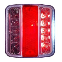 Pro Plus Rückleuchte 4 Funktionen 98x105mm 14LED mit 5-poliger EC im Blister