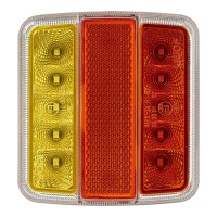 Pro Plus R&uuml;ckleuchte 4 Funktionen 98x105mm 14LED PM