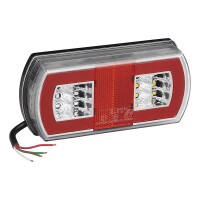 Pro Plus Rückleuchte 5 Funktionen  225 x 105 mm 43LED rechts
