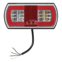 Pro Plus Rückleuchte 5 Funktionen  225 x 105 mm 43LED rechts