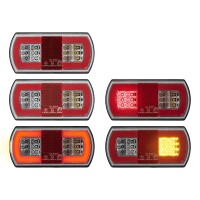 Pro Plus Rückleuchte 5 Funktionen  225 x 105 mm 43LED rechts
