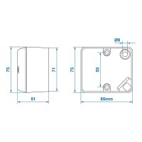 Pro Plus Nebelschlussleuchte 75x85mm