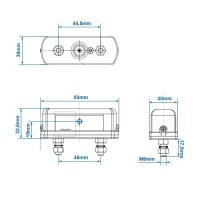 Pro Plus Kennzeichenleuchte 85x35mm