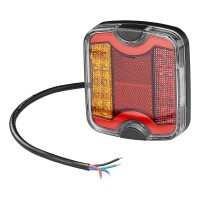 Pro Plus R&uuml;ckleuchte 4 Funktionen 105 x 95 mm...