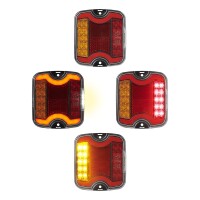 Pro Plus Rückleuchte 4 Funktionen 105 x 95 mm LED + GLOW links