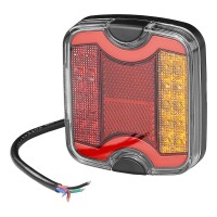 Pro Plus R&uuml;ckleuchte 4 Funktionen 105 x 95 mm...