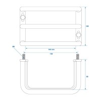 Pro Plus Rücklicht-Schutzgitter Eisen 140x105x80mm