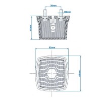 Pro Plus Positionsleuchte weiß 66x62mm