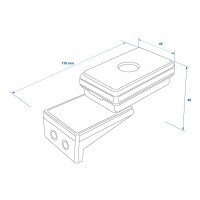 Pro Plus Positionsleuchte weiß 110x45x51mm Anhöänger Wohnwagen