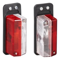 Pro Plus Umrissleuchte rot/weiß 92x42mm mit Pendel
