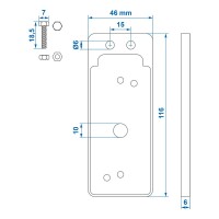 Pro Plus Pendel für Umrissleuchte rot/weiß (343712)