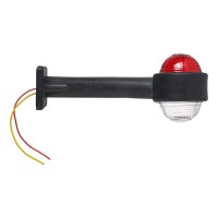 Pro Plus Umrissleuchte rot/weiß 160mm schräg