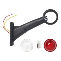 Pro Plus Umrissleuchte rot/weiß 160mm schräg