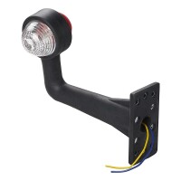 Pro Plus Umrissleuchte rot/wei&szlig; 185mm rechtwinklig