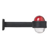 Pro Plus Umrissleuchte rot/weiß 185mm rechtwinklig