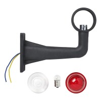 Pro Plus Umrissleuchte rot/weiß 185mm rechtwinklig