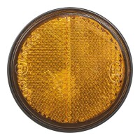 Pro Plus Reflektor orange 58mm selbstklebend mit Grundplatte